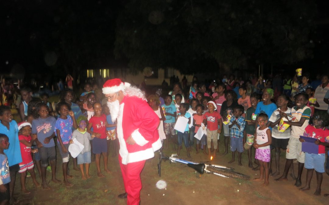 Santa made it to Aurukun