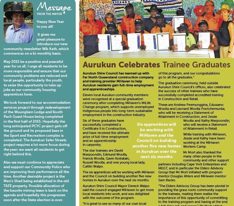 Wik Kath newsletter first edition – OUT NOW!