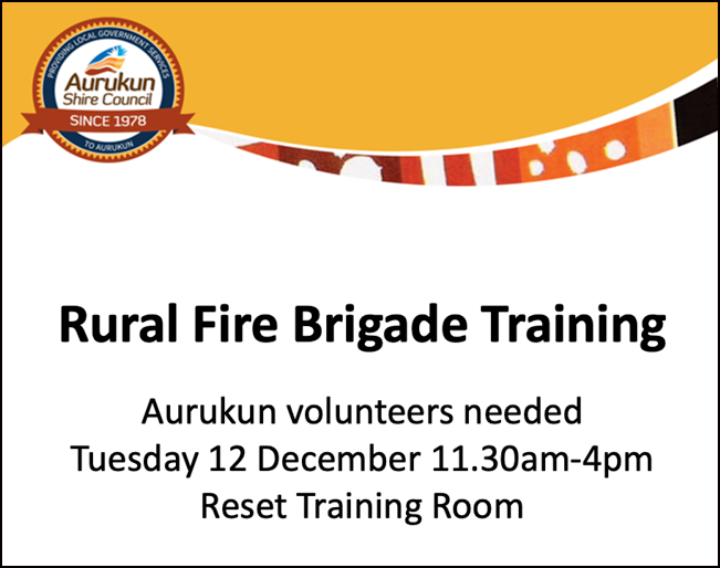 Rural Fire Brigade Training