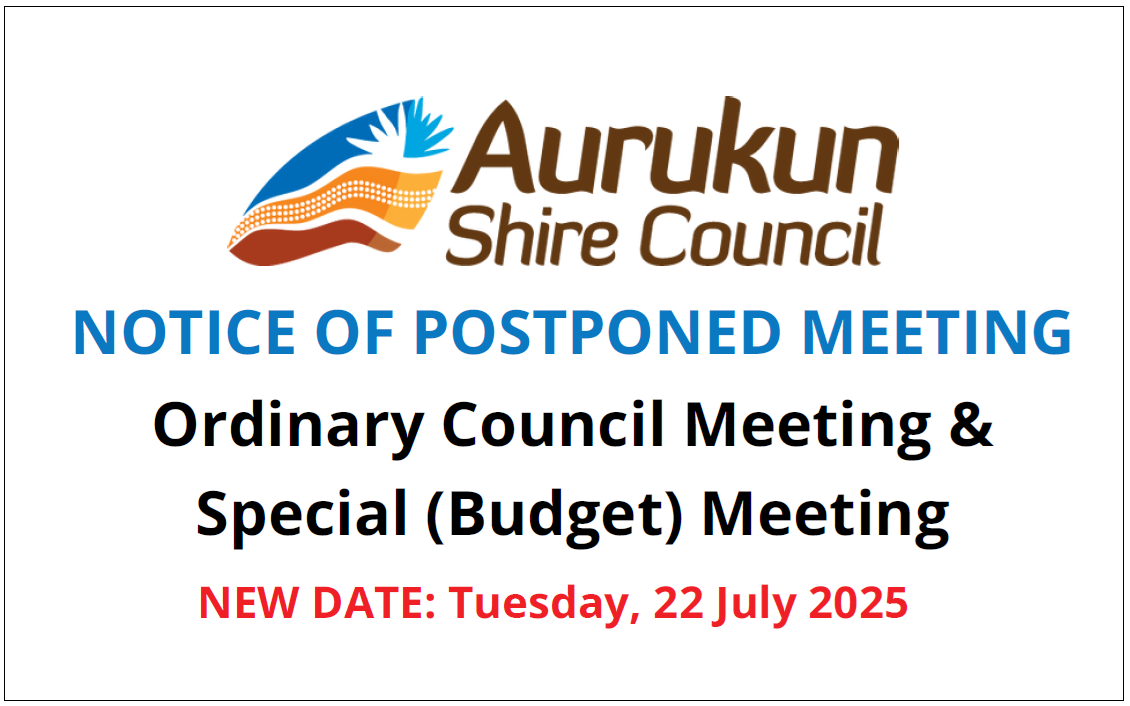 Postponed Meetings Notice