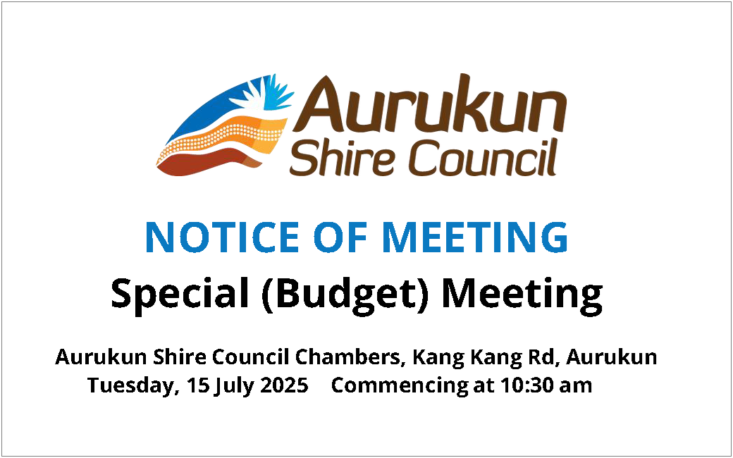 Notice of Special Budget Meeting