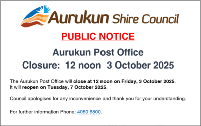 Post Office this Friday and Monday