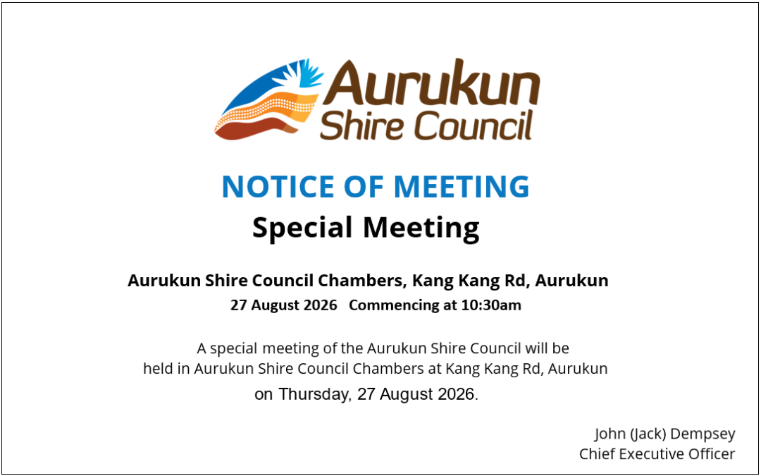 Council Special Meeting